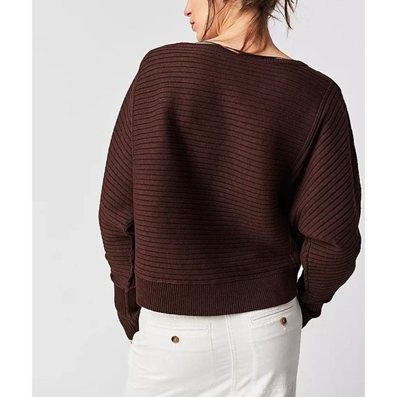 FREE PEOPLE Sublime Pullover / Chocolate Lava - Picture 3 of 11